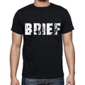 brief , white letters, Men's Short Sleeve Round Neck T-shirt 00007
