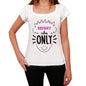 Bright Vibes Only White Womens Short Sleeve Round Neck T-Shirt Gift T-Shirt 00298 - White / Xs - Casual