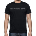 british indian ocean territory Men's T-Shirt Short Sleeve Round Neck Black t shirt for men