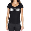 British Women's Short Sleeve Round Neck T-shirt