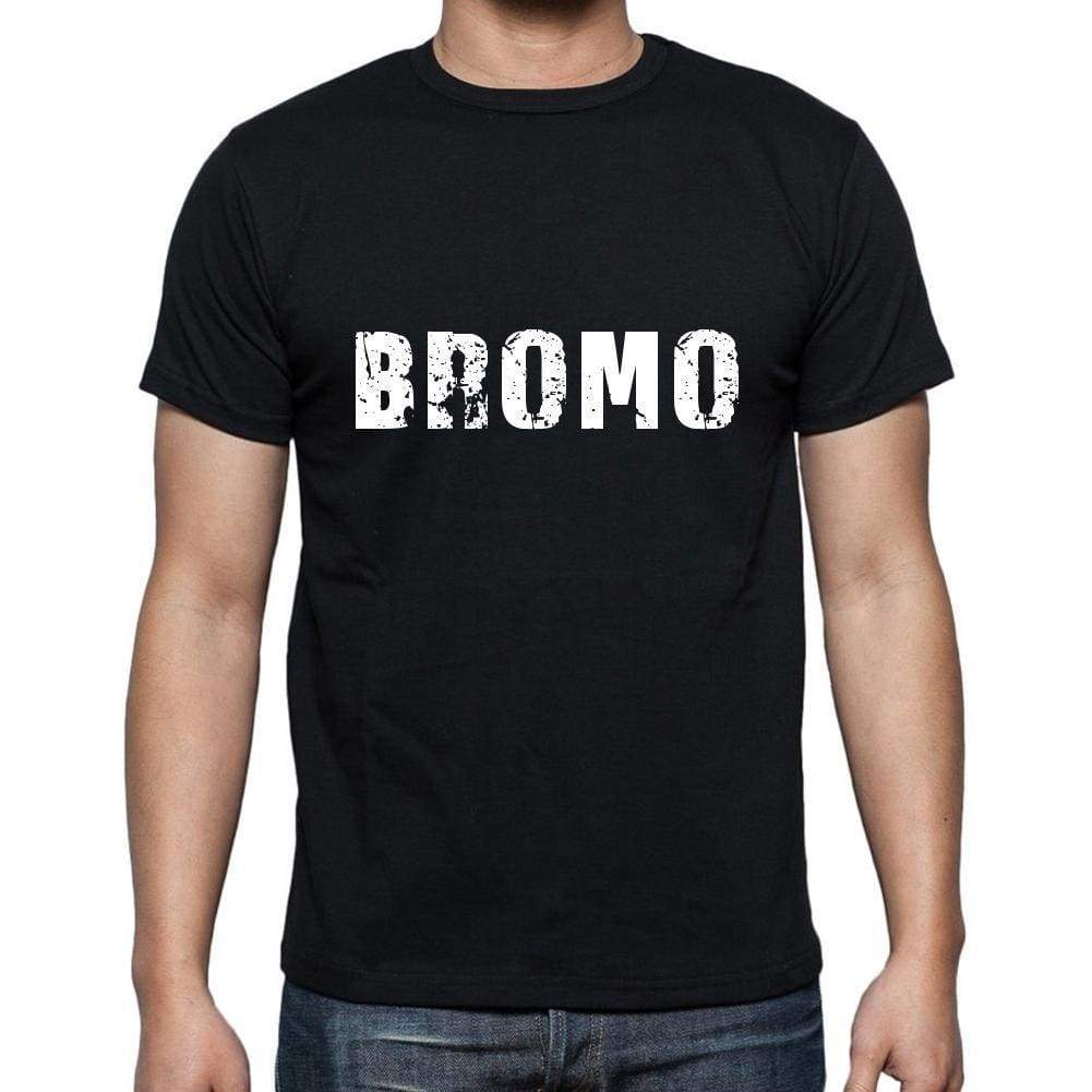 Bromo Mens Short Sleeve Round Neck T-Shirt 5 Letters Black Word 00006 - Casual