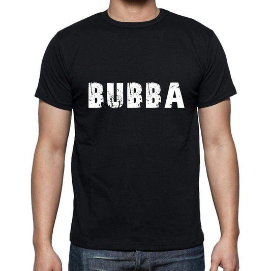 Bubba Mens Short Sleeve Round Neck T-Shirt 5 Letters Black Word 00006 - Casual