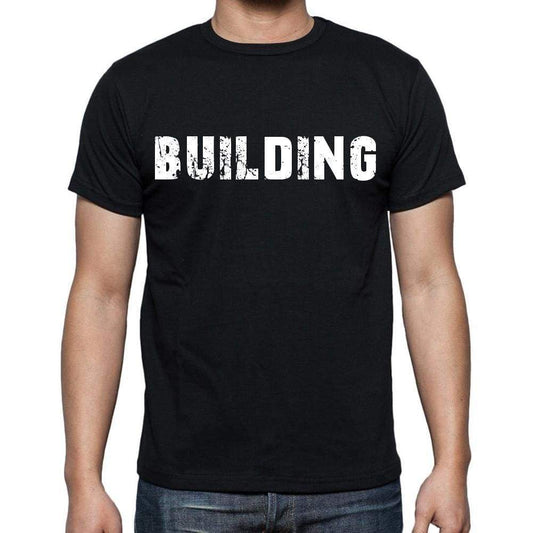 Building Mens Short Sleeve Round Neck T-Shirt Black T-Shirt En