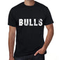 Bulls Mens Retro T Shirt Black Birthday Gift 00553 - Black / Xs - Casual