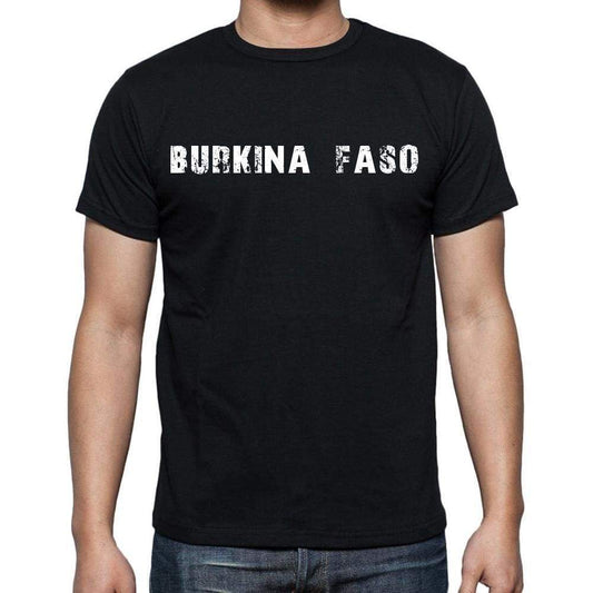 Burkina Faso T-Shirt For Men Short Sleeve Round Neck Black T Shirt For Men - T-Shirt