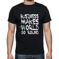 business, World Goes Round, Men's Short Sleeve Round Neck T-shirt 00082