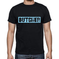 Butcher t shirt, mens t-shirt, occupation, S Size, Black, Cotton