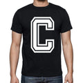 C Men's Short Sleeve Round Neck T-shirt 00177