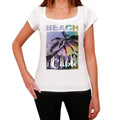 Cable, Beach Name Palm, white, Women's Short Sleeve Round Neck T-shirt 00287