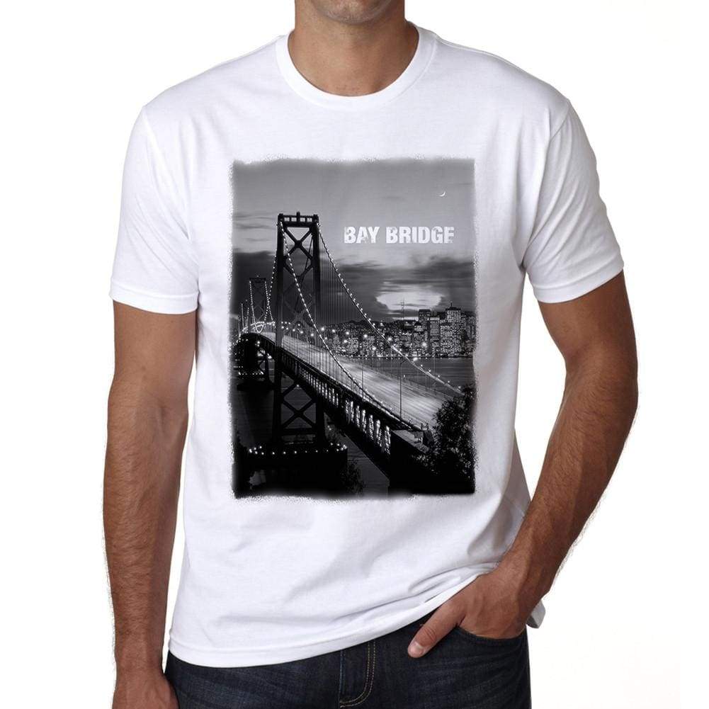 California Bay Bridge Mens Short Sleeve Round Neck T-Shirt