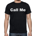 Call Me Herren-Kurzarm-T-Shirt mit Rundhalsausschnitt