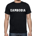 cambodia Men's T-Shirt Short Sleeve Round Neck Black t shirt for men