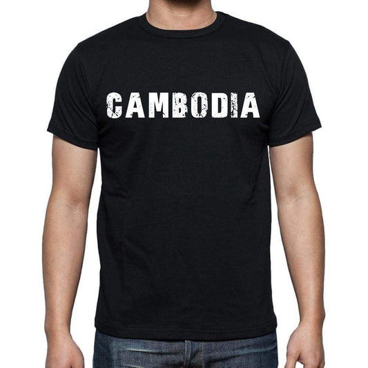 Cambodia T-Shirt For Men Short Sleeve Round Neck Black T Shirt For Men - T-Shirt
