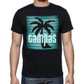 campas, beach holidays in campas, beach t shirts, Men's Short Sleeve Round Neck T-shirt 00028