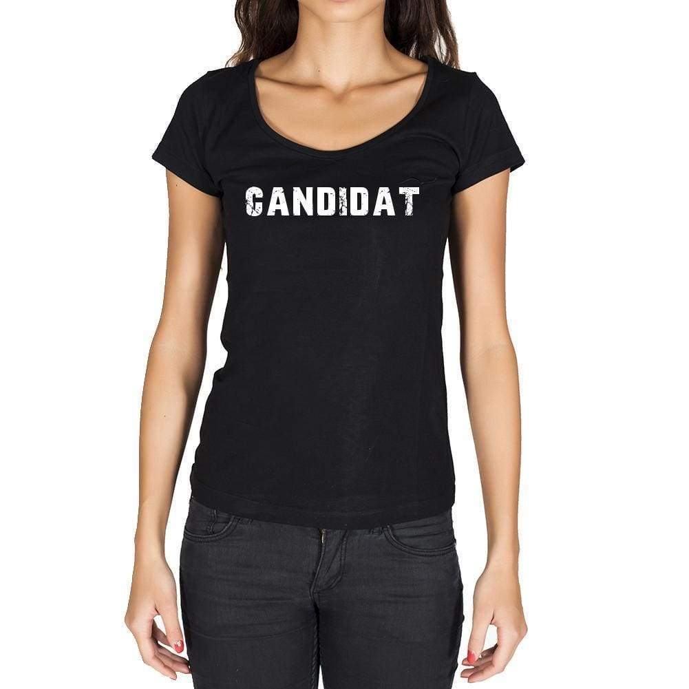 Candidat French Dictionary Womens Short Sleeve Round Neck T-Shirt 00010 - Casual