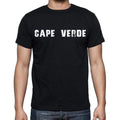 cape verde Men's T-Shirt Short Sleeve Round Neck Black t shirt for men