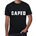 caped Men's Retro T shirt Black Birthday Gift 00553