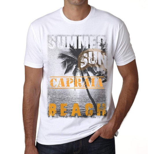 Capraia Mens Short Sleeve Round Neck T-Shirt - Casual