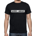 Careers Advisor t shirt, mens t-shirt, occupation, S Size, Black, Cotton
