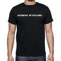 caribbean netherlands Men's T-Shirt Short Sleeve Round Neck Black t shirt for men