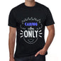 Caring Vibes Only Black Mens Short Sleeve Round Neck T-Shirt Gift T-Shirt 00299 - Black / S - Casual