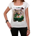 Cat Fisheye Face, Tshirt, White Women's T-shirt 00222