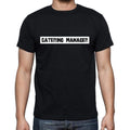 Catering Manager t shirt, mens t-shirt, occupation, S Size, Black, Cotton