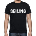 ceiling Men's Short Sleeve Round Neck T-shirt , Black T-shirt EN