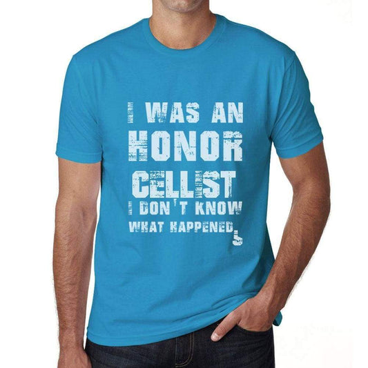 Cellist What Happened Blue Mens Short Sleeve Round Neck T-Shirt Gift T-Shirt 00322 - Blue / S - Casual