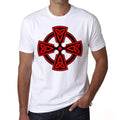 Celtic Cross triquetras red, Men's T-Shirt,t shirt gift