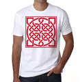 Celtic knot in square red, Men's T-Shirt,t shirt gift