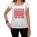 Celtic knot in square red, T-Shirt for women,t shirt gift