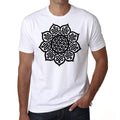 Celtic Mandala H, Weißes Herren-T-Shirt, 100 % Baumwolle 00175