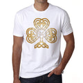 Celtic Shamrock Knot gold, Men's T-Shirt,t shirt gift