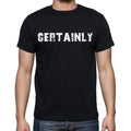 certainly Men's Short Sleeve Round Neck T-shirt , Black T-shirt EN