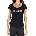 cesser, French Dictionary, Women's Short Sleeve Round Neck T-shirt 00010