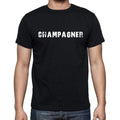 champagner, Kurzarm-T-Shirt für Herren mit Rundhalsausschnitt