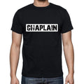 Chaplain t shirt, mens t-shirt, occupation, S Size, Black, Cotton