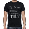 Charles A. Dana quote t shirts,"Fight for your opinion",t shirts men,black