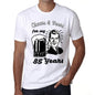 Cheers And Beers For My 85 Years Mens T-Shirt White 85Th Birthday Gift 00414 - White / Xs - Casual