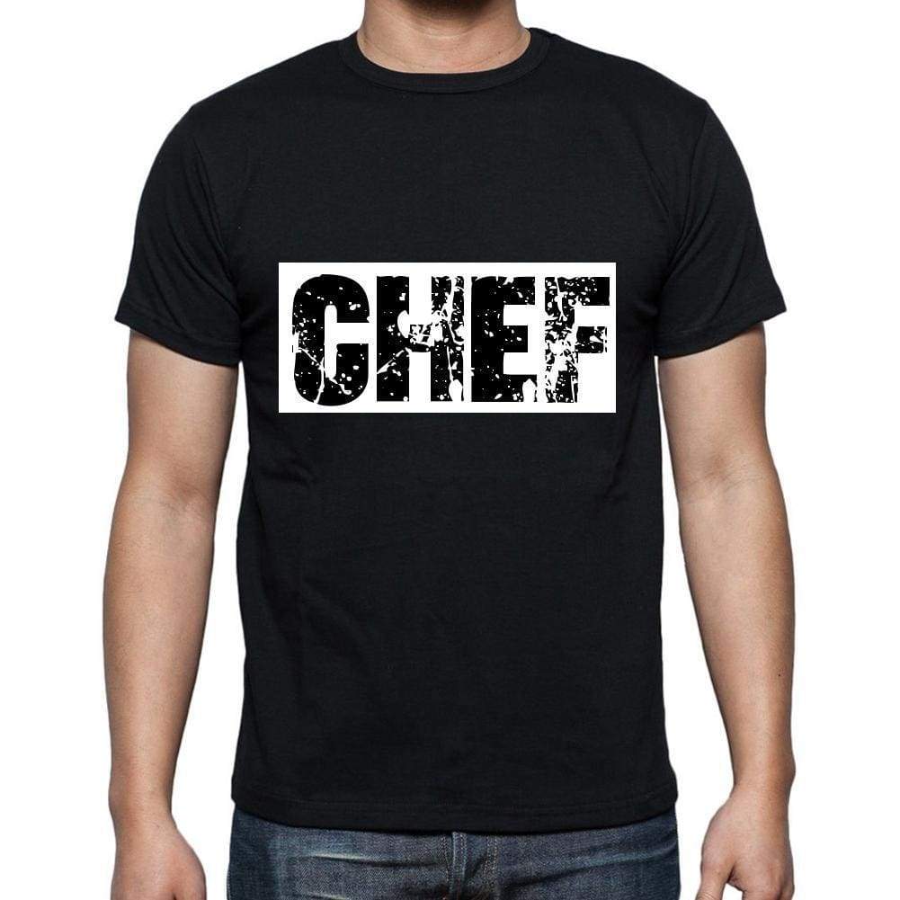 Chef T Shirt Mens T-Shirt Occupation S Size Black Cotton - T-Shirt
