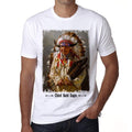 Chief Bald Eagle T-Shirt, David Bald Eagle T-Shirt, David Bald Eagle Elder, Herren Weißes T-Shirt 00246