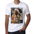 Tshirt chef pygargue à tête blanche, t-shirt David Bald Eagle, tee-shirt blanc homme 00246
