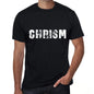 Chrism Mens Vintage T Shirt Black Birthday Gift 00554 - Black / Xs - Casual
