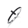Christian Religion Jesus Cross Ring 925 Sterling Silver Jewelry