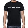 christmas island Men's T-Shirt Short Sleeve Round Neck Black t shirt for men