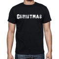 Christmas Men's Short Sleeve Round Neck T-shirt , Black T-shirt EN