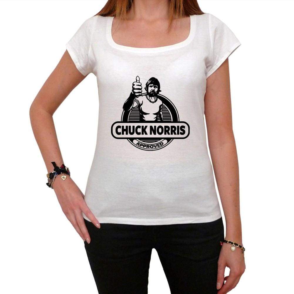 Chuck Norris Approved 1 Womens Short Sleeve Scoop Neck Tee 00218