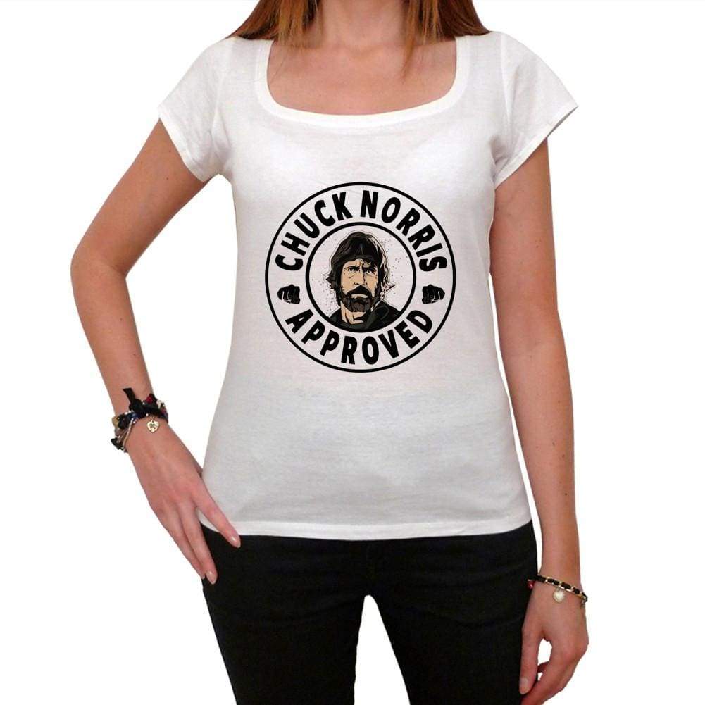 Chuck Norris Approved 2 Womens Short Sleeve Scoop Neck Tee 00218