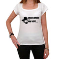 Chuck Norris Was Here, Women's Short Sleeve Scoop Neck Tee 00218
